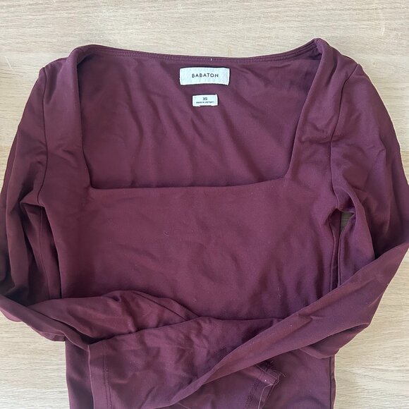 Babaton Burgundy Long Sleeve - Picture 1 of 3
